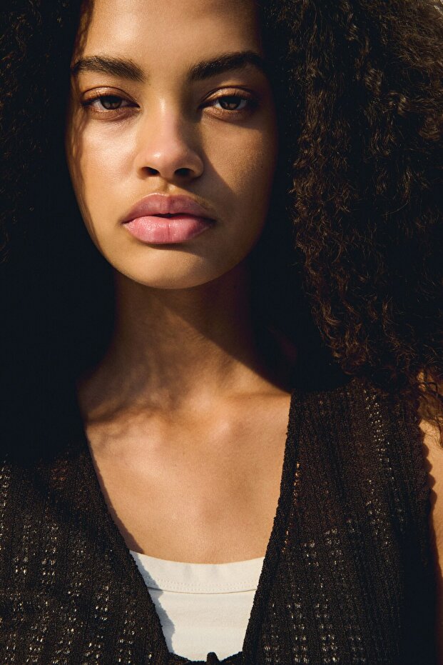 Önü Bağcıklı Triko Üst - 3