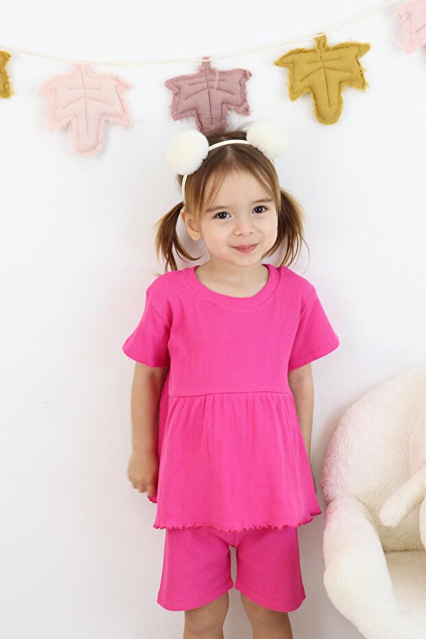 Fırfırlı Şortlu Takım - 7