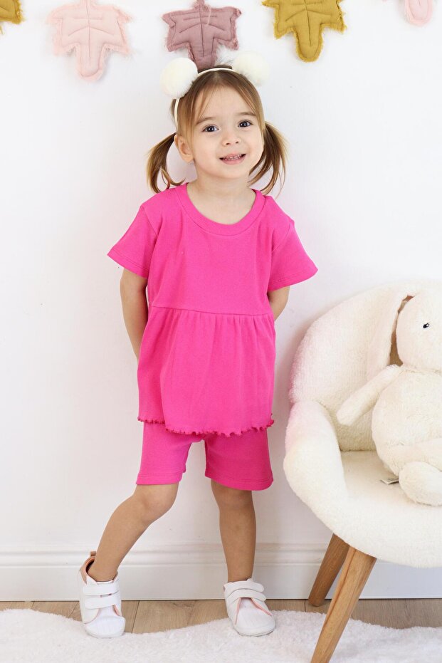 Fırfırlı Şortlu Takım - 1