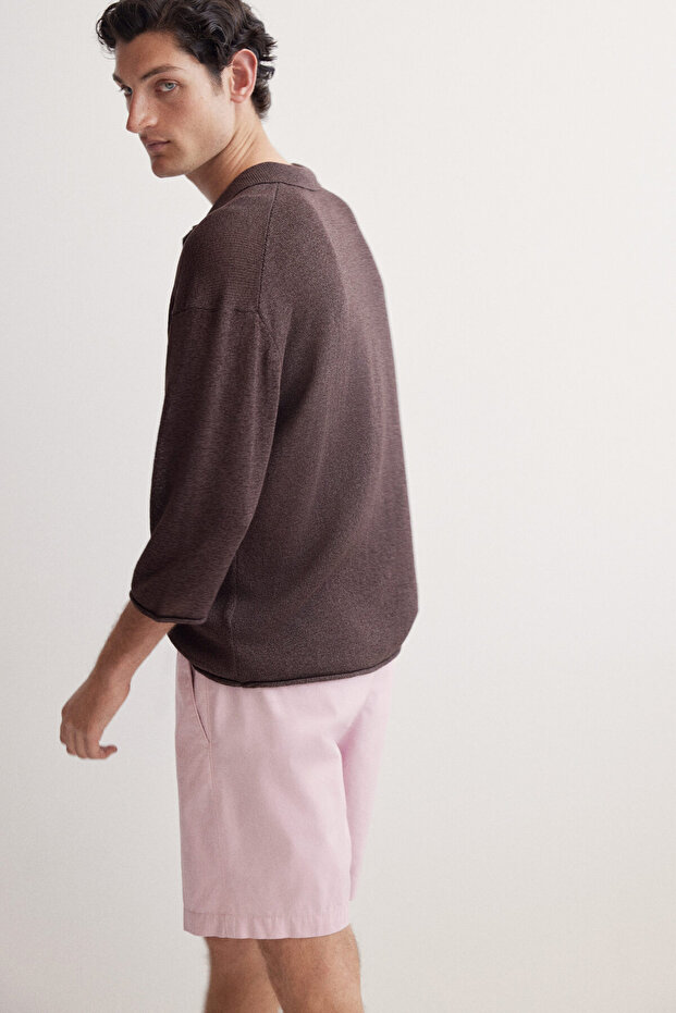 Kanvas Şort Regular Fit - 5