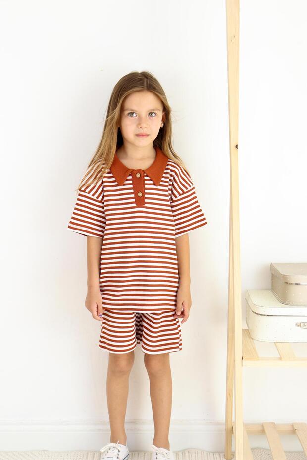 Double Striped Suit Set - 1