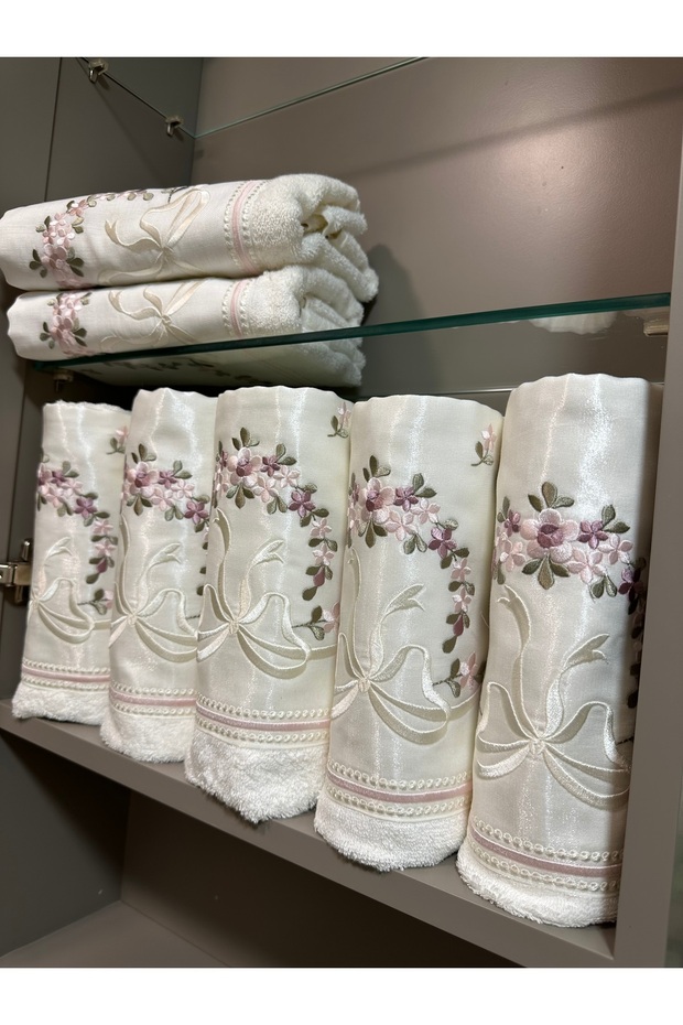 New Model Towel 1 Piece Embroidered Bamboo Face Towel 50*90 cm