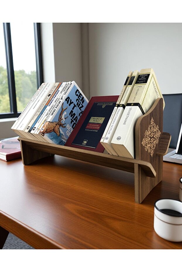 Desktop Bookshelf / Portable Bookshelf /Desktop Organizer / Lace Embroidered 45cm X 14.5cm X 21cm