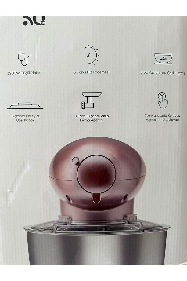 2 Si 1 Arada Kıyma Ve Hamur Yoğurma Makinesi - 1900w Güçlü Motor - 7