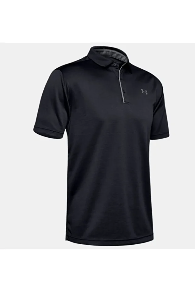 Tech Polo Erkek T-shirt 1290140-001 Black / Graphite / Graphite - 4
