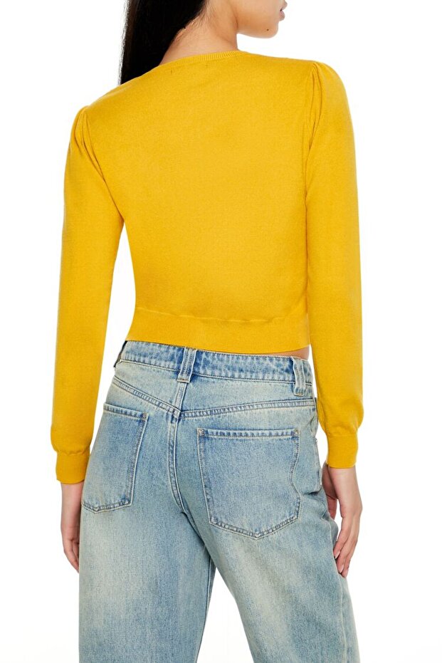 Örgü Desenli Hırka - 5