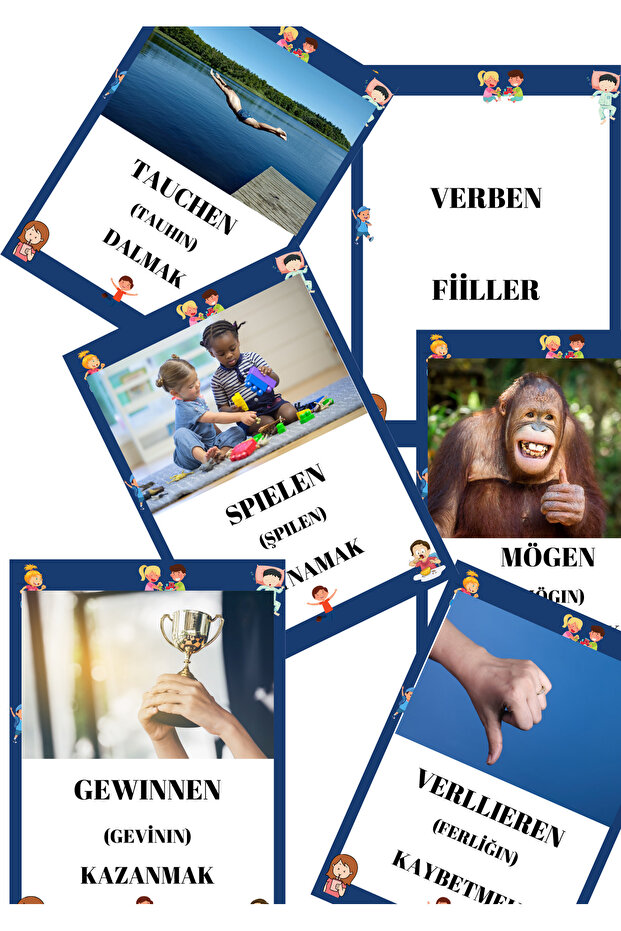 ALMANCA FİİLLER FLASH KARTLAR - 2