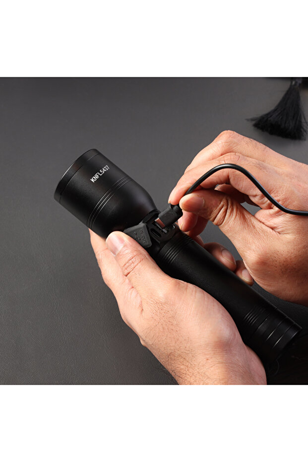 مصباح يدوي LED قابل لإعادة الشحن، CREE LED، KNFL5162 - 5