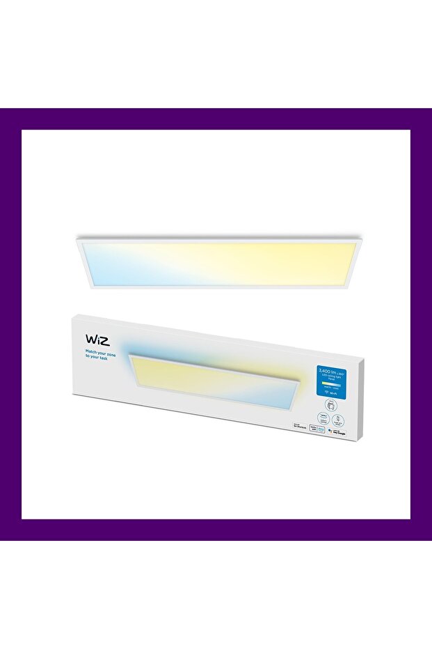 Beyaz Akıllı Sıva Üstü Sarı-Beyaz Ambiyans Dikdörtgen Panel Tavan Armatürü 36W - 2