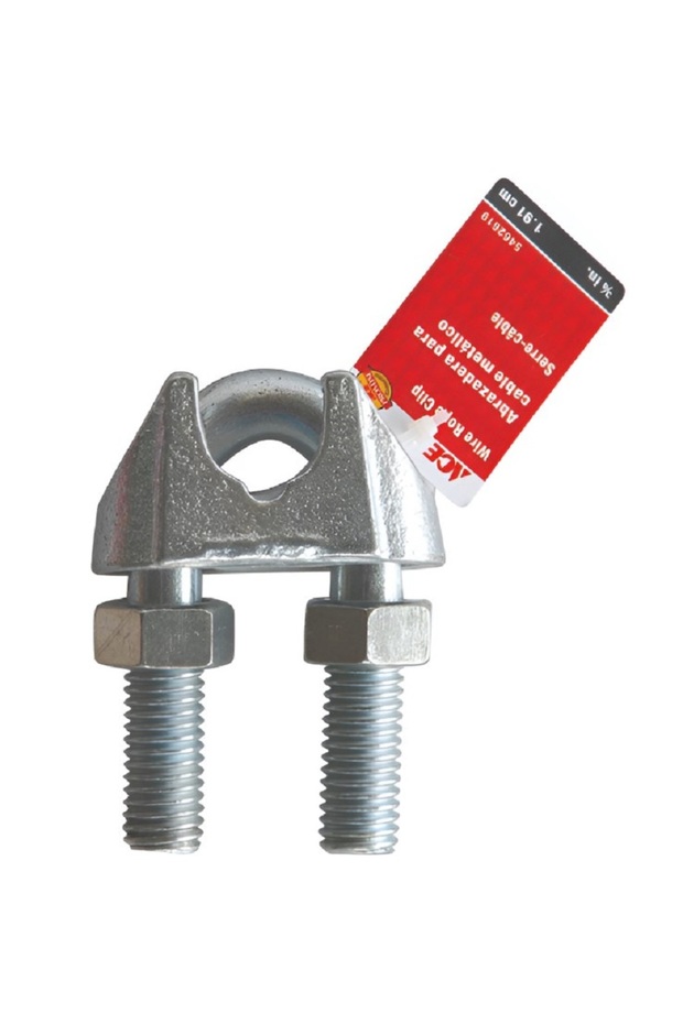 مشبك حبل سلكي فضي 1.91 سم - 1