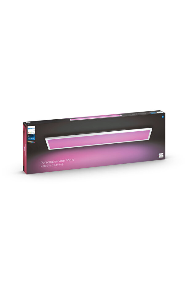 Hue Surimu Beyaz Sıva Üstü RGB Akıllı LED Dikdörtgen Panel Tavan Armatürü 120x30cm 4150 Lumen - 5