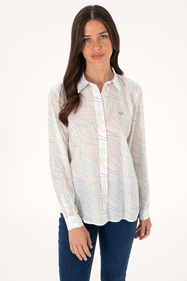 Women's Mint Long Sleeve Shirt 50299435-Vr090