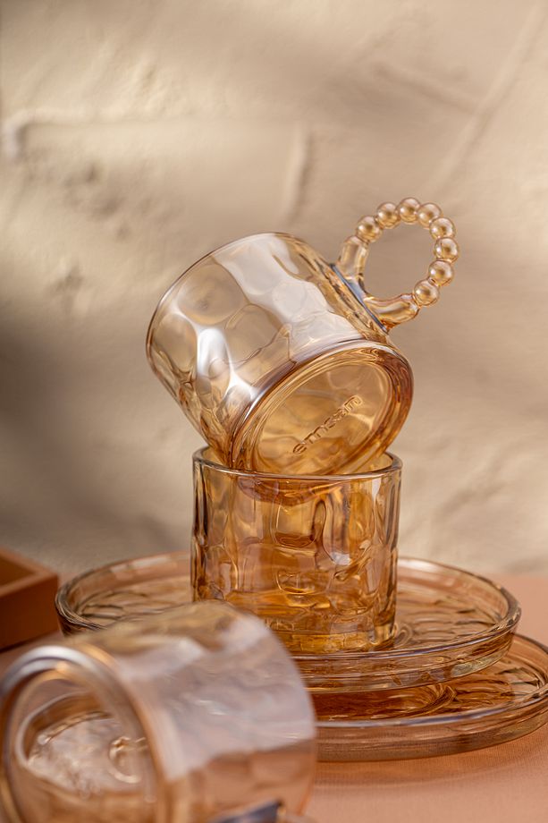 Çifte Kavrulmuş 100 ml 6'lı Kahve Fincan Takımı - 5