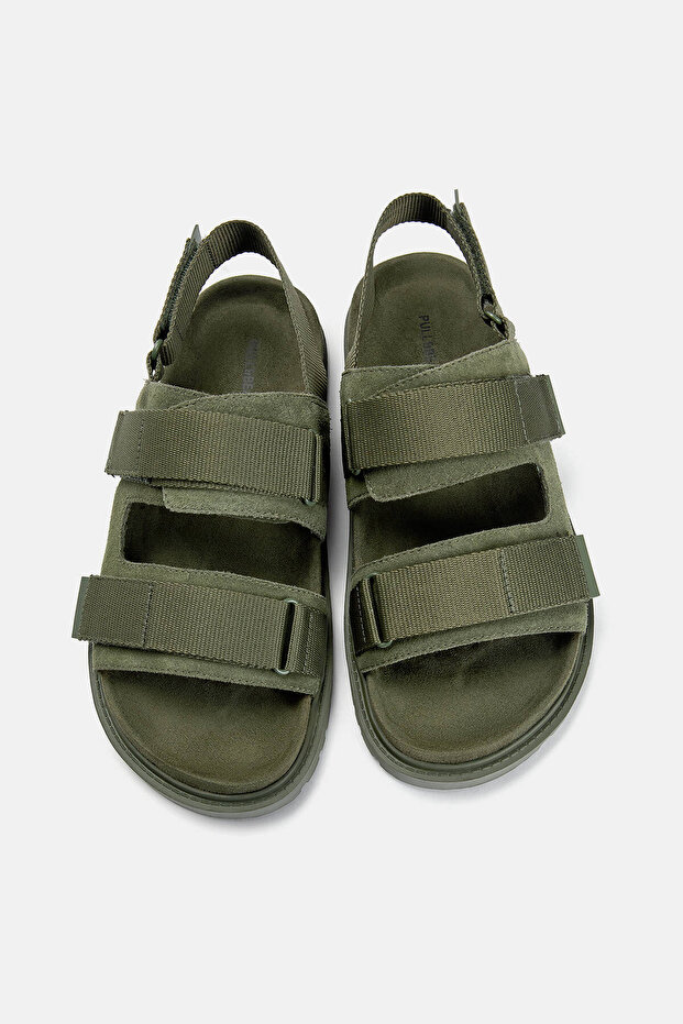 Deri bantlı sandalet - 3