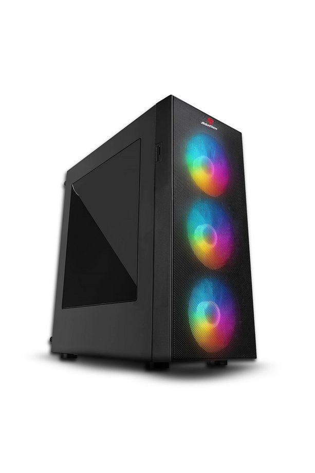 Kasa Faced V1 Mesh Temperli 4x12Cm Rainbow Fanlı Atx Mid-T Gaming (Power Yok) - 2