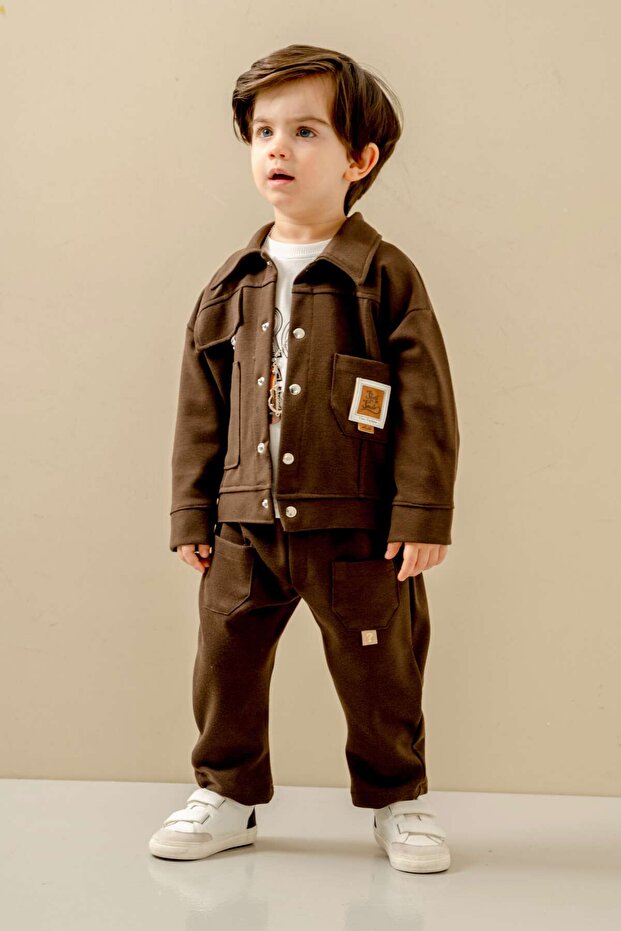 Baby Boy Special Day-Stylish Set with Necklace Gift