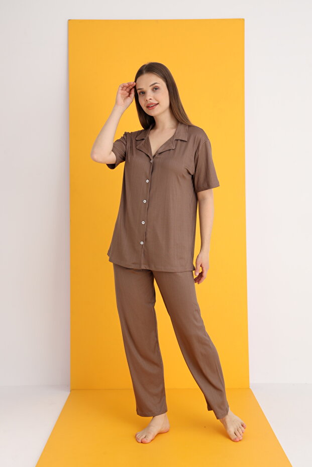 PEGASUS DÜĞMELİ PİJAMA TAKIMI - 2