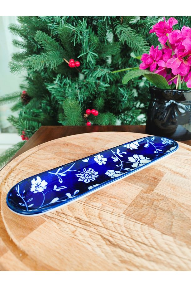 Reve Bleu Petite Fleur New Bone China 23 cm tabak ( 1 ADET ) - 3