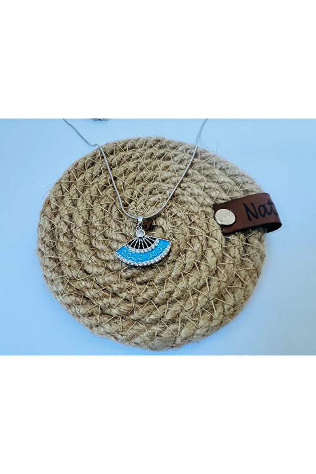 Steel Fan Model Necklace