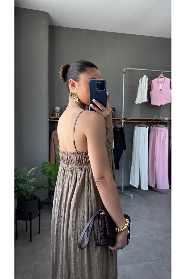 فستان طويل بحزام حبل - 4