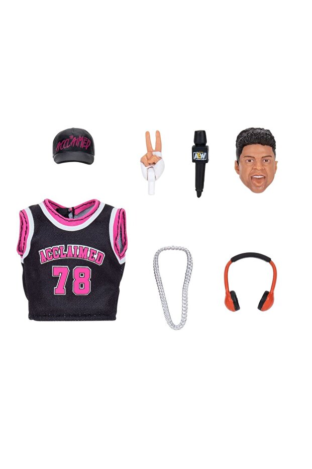 Jazwares Aew Characters Model Action Figures S14 Max Caster 129 - 4