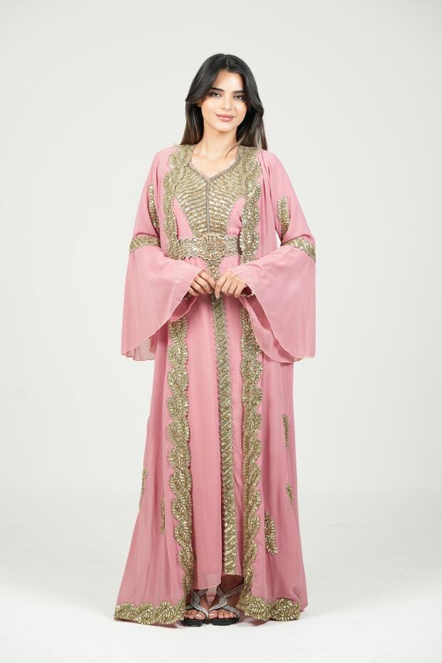 Moroccan Kaftan Embroidered Luxury Dress Women Kaftan Dress