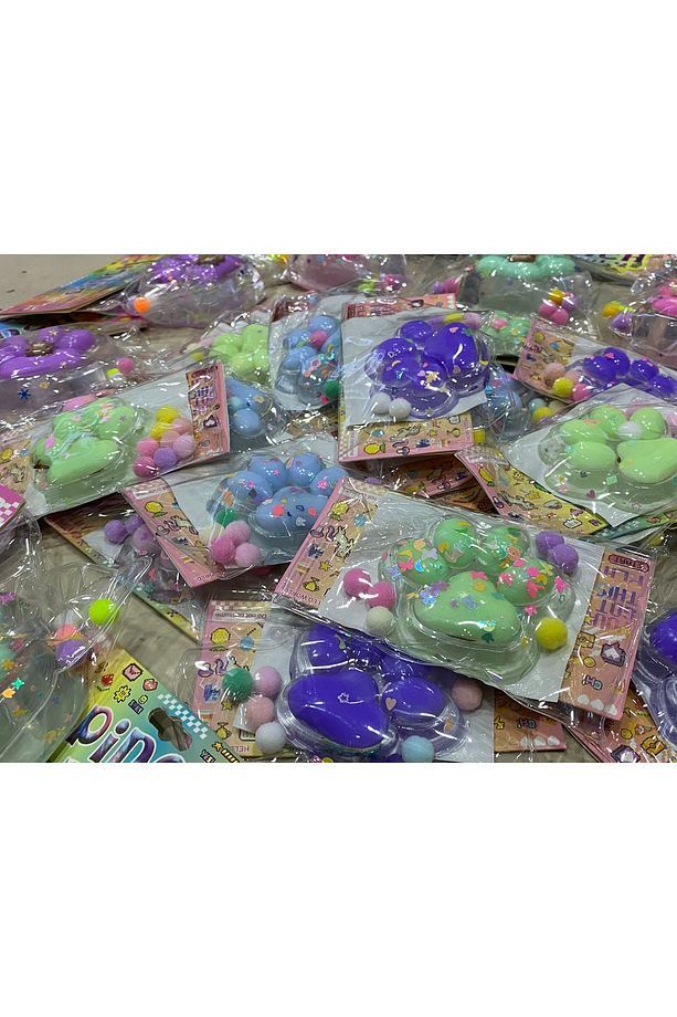 Kedi Patisi Taba Squishy–Yumuşak Tatlı Ve Sıkılabilir Sukuşi 2'Li Set Büyük ve Ufak Boy Set Halinde - 7