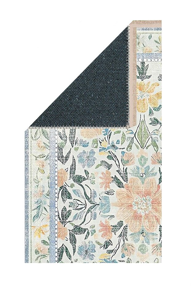 Çiçek Baskılı Dokuma Taban Halı 203 YNG - 3