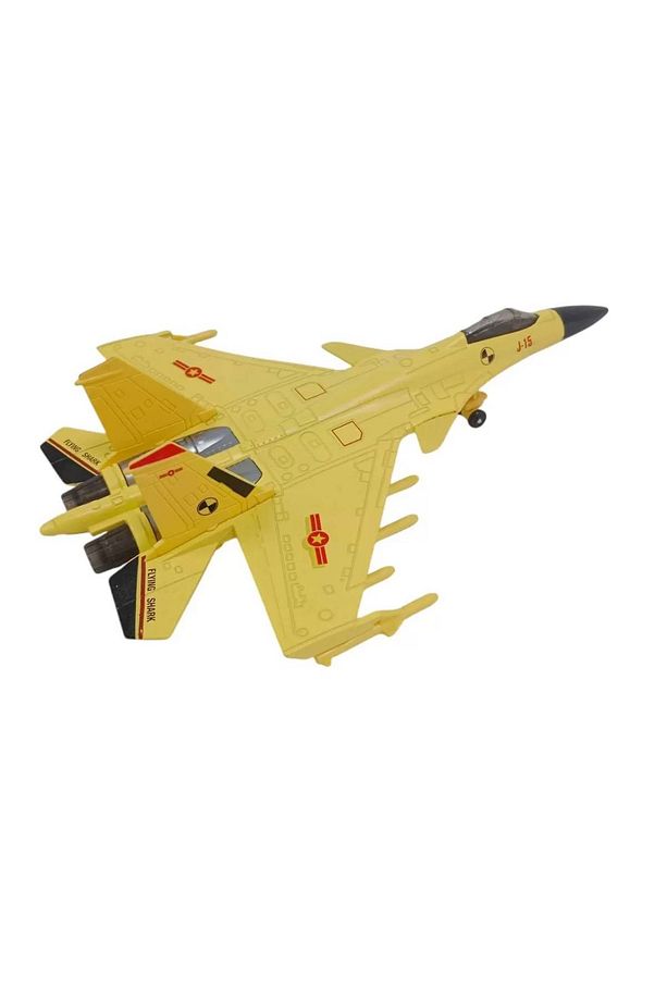 Cek Birak Sari Renkli Askeri Savas Ucagi Modeli J 15 Flaying Shark Maket RC Ucak - 2