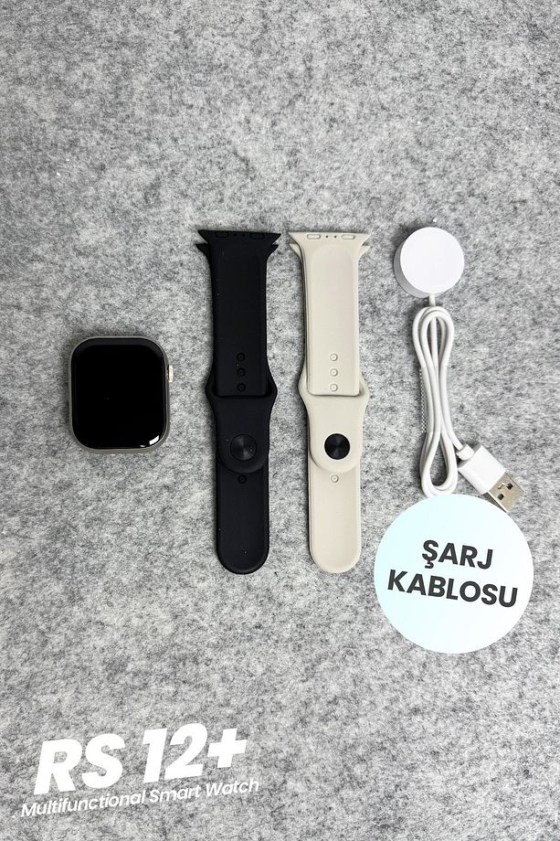 Watch10 RS12+ Akıllı Saat Iphone Uyumlu Ve Android Tüm Telefonlara Uyumlu Smartwatch ChatGPT 2GB RAM - 4
