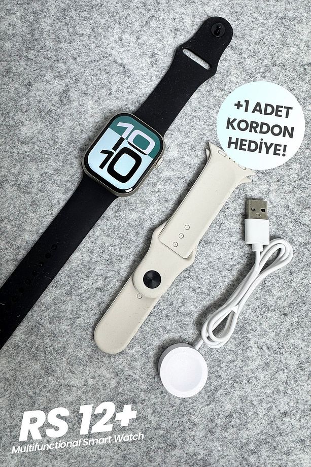 Watch10 RS12+ Akıllı Saat Iphone Uyumlu Ve Android Tüm Telefonlara Uyumlu Smartwatch ChatGPT 2GB RAM - 6