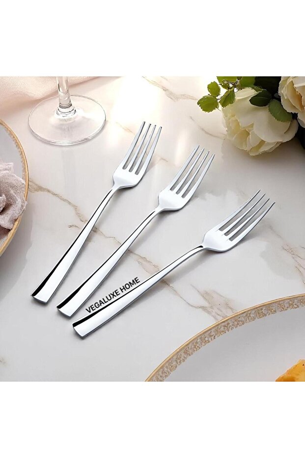 Tatlı Çatal 6'lı Paslanmaz Çelik Set S - 1