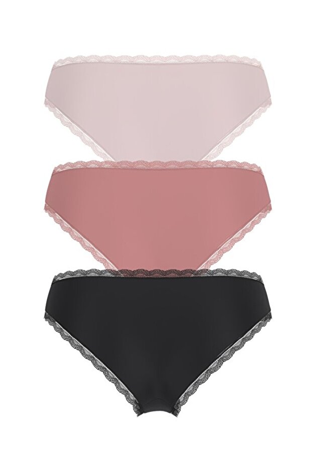 Basic Microfiber Kadın Brief 3'Lü Külot Paketi - 2