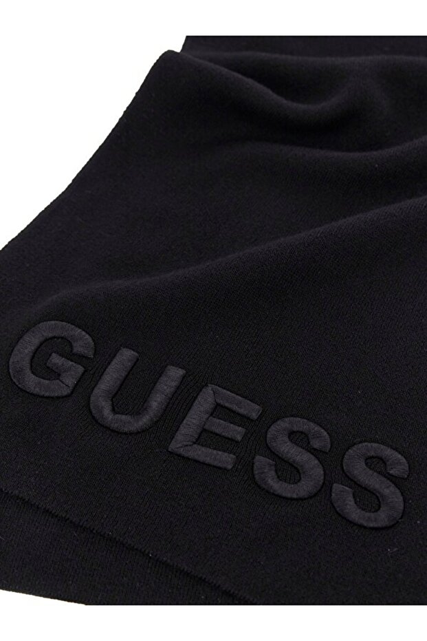 Erkek MAXI LOGO Örgü Atkı - Siyah - 2