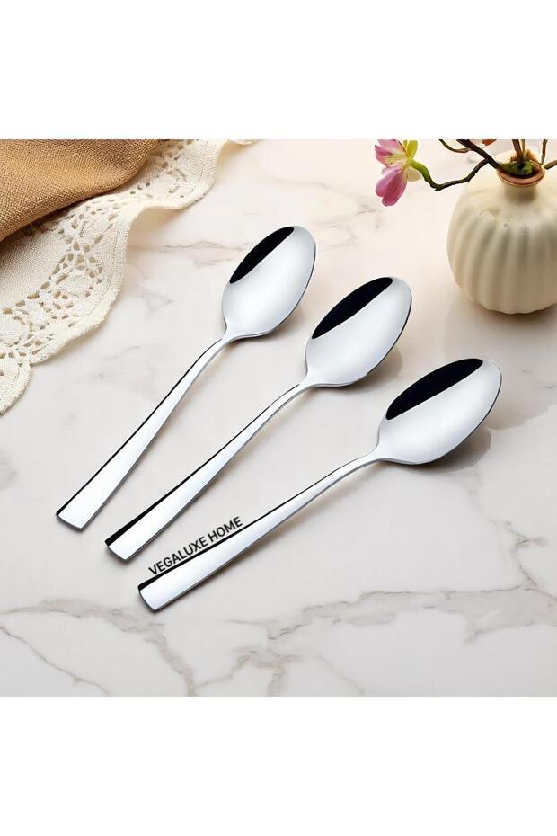 Tatlı Kaşık 6'lı Paslanmaz Çelik Set S - 1