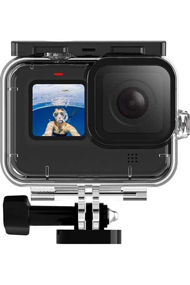 جراب TELESIN المقاوم للماء لكاميرا GoPro Hero 9 شفاف/أسود