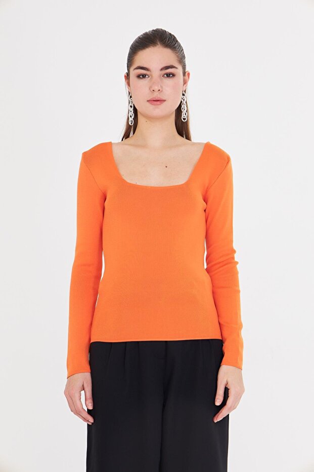 Geniş Yaka Triko - 7