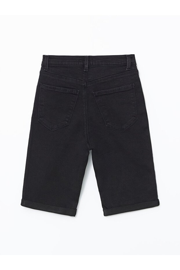 Dar Fit Kadın Jean Şort - 6