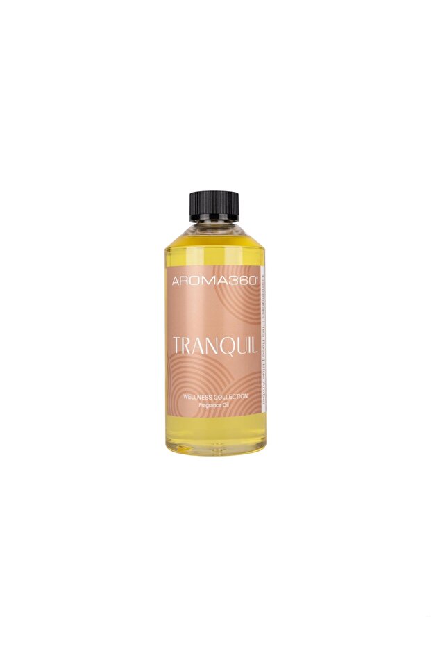Tranquil Fragrance Diffuser Oil - Lemongrass, Tea Rose, & Blue Amber - 500 mL, 16.9 fl oz