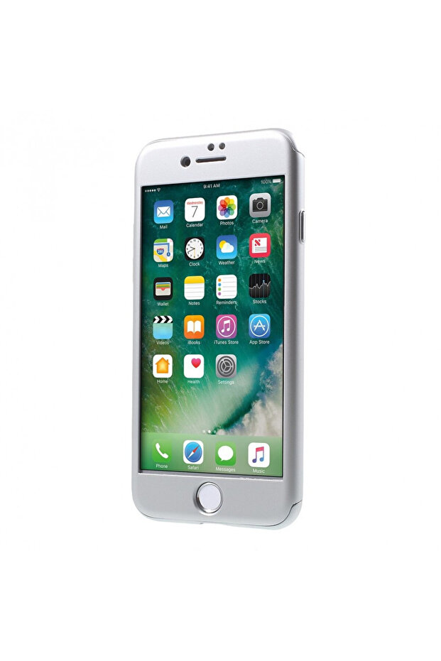 IPAKY full protection case for iPhone 6 / 6s, silver - 4