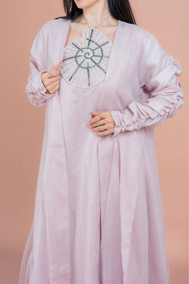 طقم ملابس محتشمة فريد من قطعتين - 2