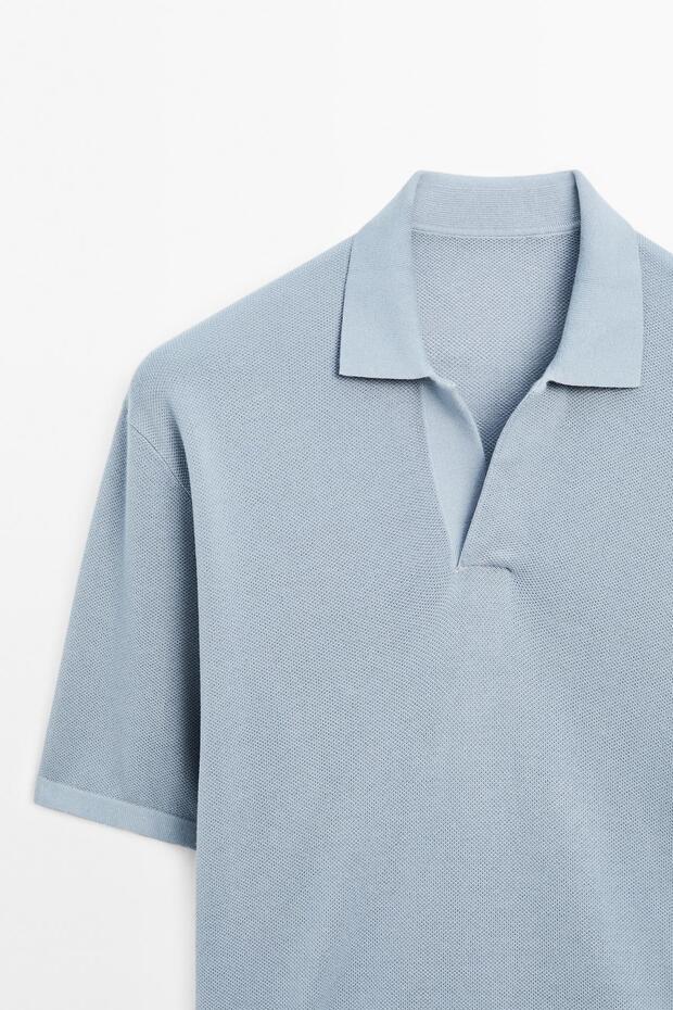 Triko V yaka polo t-shirt - 6