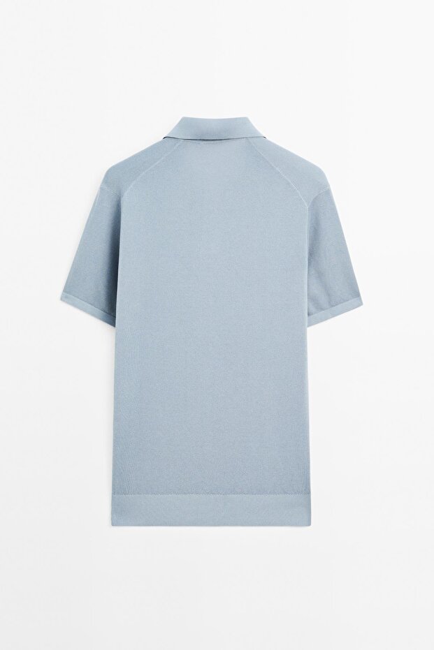 Triko V yaka polo t-shirt - 8