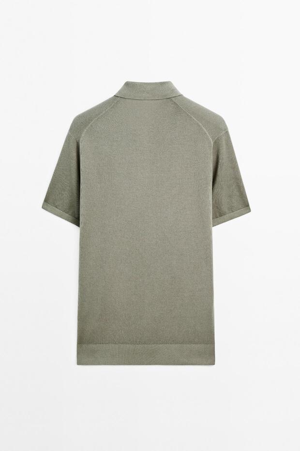 Triko V yaka polo t-shirt - 8