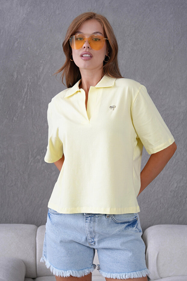 Polo Yaka Örme T-Shirt - 3