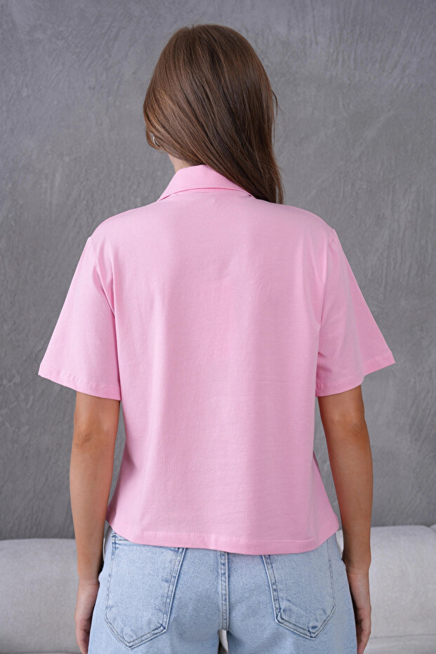 Polo Yaka Örme T-Shirt - 8