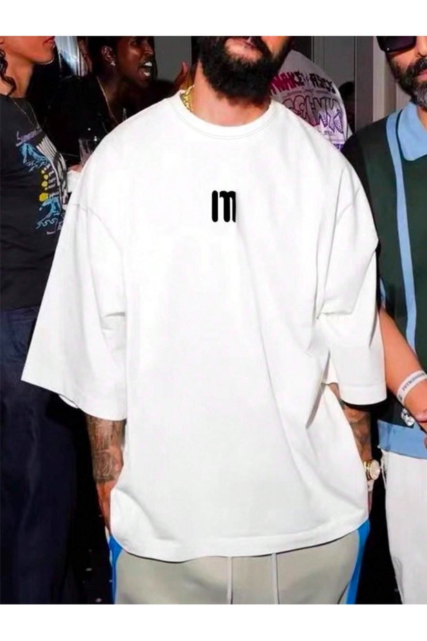 Unisex Men/Women m Custom Printed Oversize Cotton T-Shirt