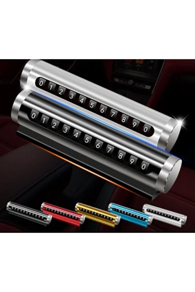 Metal Case Number Flip Adjustable Vehicle Phone Number Counter Parking Number Parkmatic 1 Piece - 1