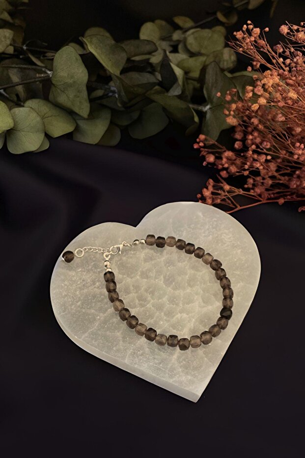 Smoky Quartz Stone Bracelet