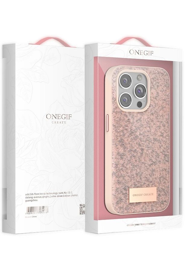 iPhone 11 Bright Simli Kapak - Pembe DRSTR - 5